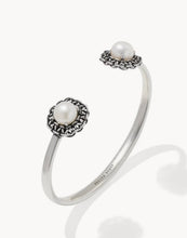 Load image into Gallery viewer, KENDRA SCOTT Gabriella Vintage Silver Pearl Cuff Bracelet 9608898964
