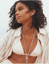 Load image into Gallery viewer, KENDRA SCOTT Parker Fish Vintage Silver Long Charm Necklace 9608898588