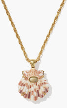 Load image into Gallery viewer, KENDRA SCOTT Lucia Shell Vintage Gold Short Pendant Necklace 9608894917