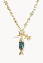 Load image into Gallery viewer, KENDRA SCOTT Parker Fish Gold Long Charm Necklace 9608894322