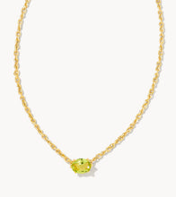 Load image into Gallery viewer, KENDRA SCOTT Cailin Gold Pendant Necklace in Light Green Crystal 9608803555