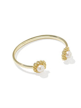 Load image into Gallery viewer, KENDRA SCOTT Gabriella Gold Pearl Cuff Bracelet 9608898377
