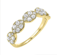 Load image into Gallery viewer, 14K YG Diamond Anniversary Ring 3/4CTW RG10637-4YB