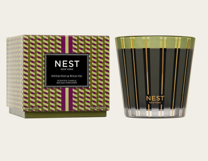 Nest-Pistachio & Wild Fig 3-Wick Candle NEST03 PWF