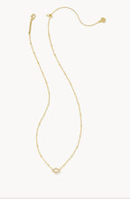 Load image into Gallery viewer, KENDRA SCOTT Mini Abbie Gold Satellite Short Pendant Necklace in Ivory Mother-of-Pearl 9608871304