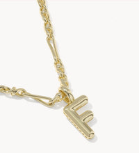 Load image into Gallery viewer, KENDRA SCOTT Bubble Letter F Gold Short Pendant Necklace 9608805595