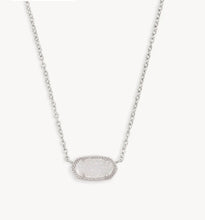 Load image into Gallery viewer, KENDRA SCOTT Boxed Elisa Silver Pendant Necklace in Iridescent Drusy 9608872186