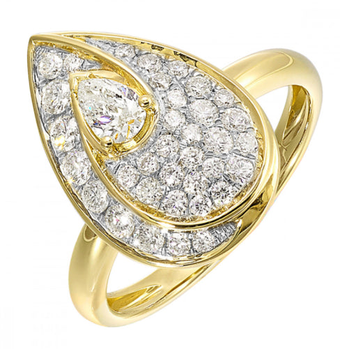 14K Gold Diamond Ring RG14089-4YC