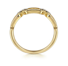 Load image into Gallery viewer, Gabriel &amp; Co-14K Yellow Gold Diamond Link Chain Ladies Ring LR52499Y45JJ