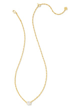 Load image into Gallery viewer, Kendra Scott-2-Piece Cailin Cubic Zirconia Pendant Necklace and Huggie Earrings Gift Set w/Lid 9608890949