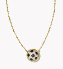 Load image into Gallery viewer, Kendra Scott-Soccer Gold Short Pendant Necklace in Ivory Mother-of-Pearl 9608865461
