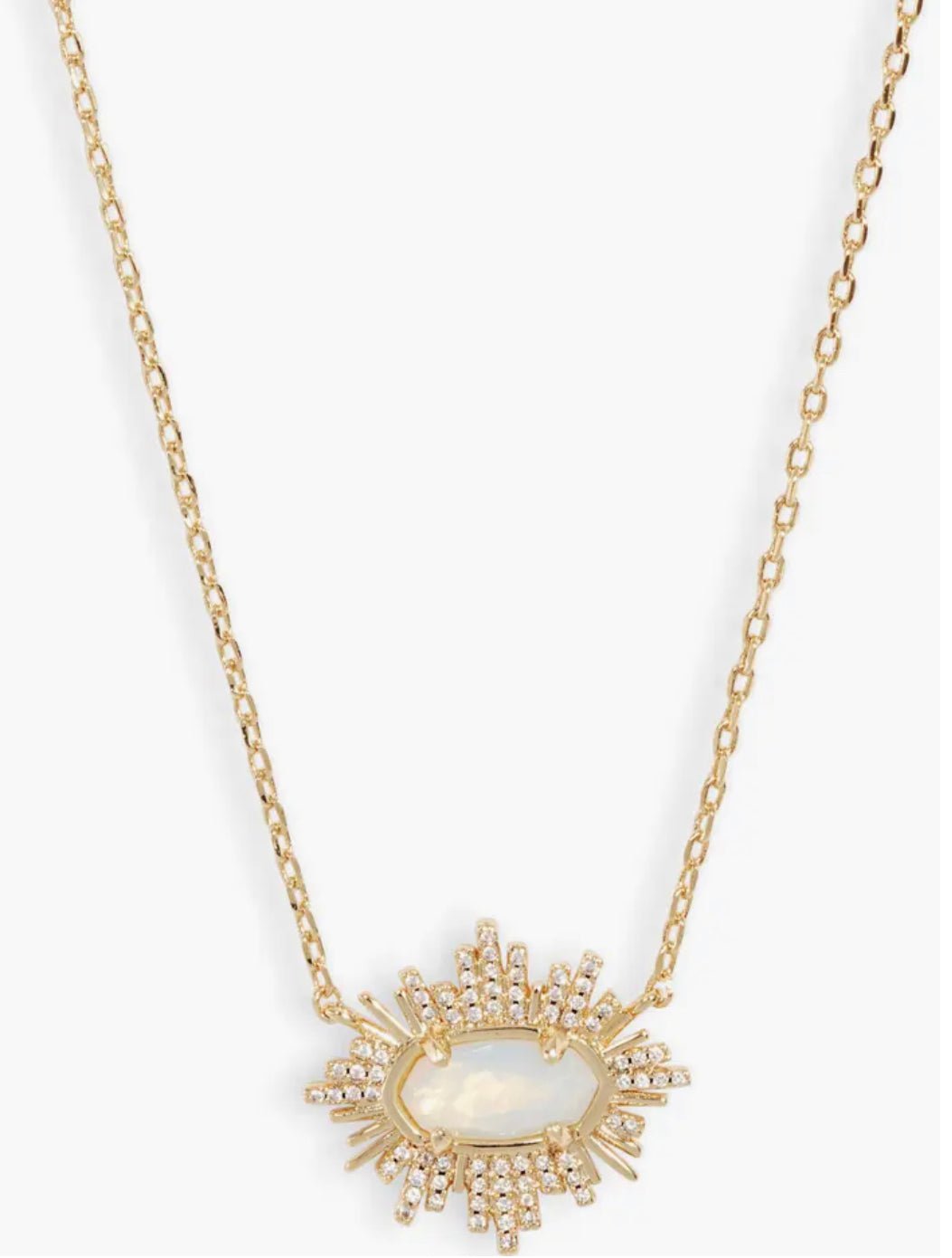 KENDRA SCOTT- Grayson Gold Crystal Pendant Necklace in Pink Ombre – Luka  Life + Style