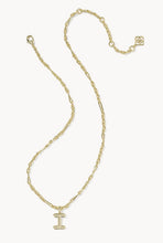 Load image into Gallery viewer, KENDRA SCOTT Bubble Letter I Gold Short Pendant Necklace 9608805601