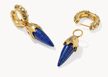 Load image into Gallery viewer, Kendra Scott-Catherine Vintage Gold Convertible Huggie Earrings 9608880488