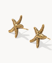 Load image into Gallery viewer, KENDRA SCOTT Parker Starfish Vintage Gold Metal Stud Earrings 9608894432