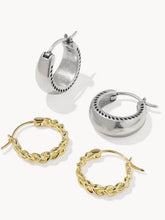 Load image into Gallery viewer, KENDRA SCOTT Gabriella Mixed Metal Set of 2 Huggie Earrings 9608898025