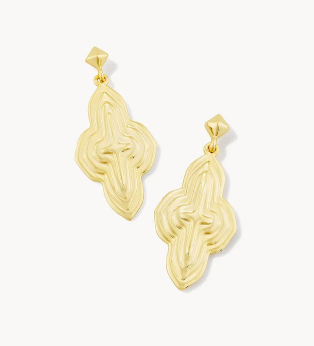 KENDRA SCOTT Abbie Metal Drop Earrings in Gold # 9608853237