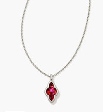 Load image into Gallery viewer, Kendra Scott-Framed Abbie Silver Short Pendant Necklace in Light  9608856829