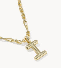 Load image into Gallery viewer, KENDRA SCOTT Bubble Letter I Gold Short Pendant Necklace 9608805601