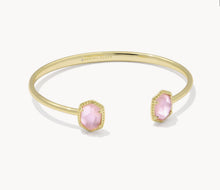 Load image into Gallery viewer, Kendra Scott-Daphne Gold Frame Cuff Bracelet in Light Pink Mother-of-Pearl 9608890966