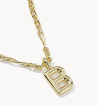 Load image into Gallery viewer, KENDRA SCOTT Bubble Letter B Gold Short Pendant Necklace 9608805587