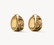 Load image into Gallery viewer, Kendra Scott-Raina Vintage Gold Hoop Earrings 9608805566