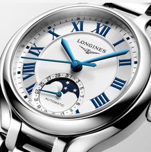 Load image into Gallery viewer, LONGINES-LONGINES PRIMALUNA MOONPHASE, Automatic watch, Ø 34.00 mm, Stainless steel. L8.126.4.71.6