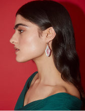 Load image into Gallery viewer, KENDRA SCOTT Evelyn Silver Drop Earrings in Rock Crystal Dichoric 9608871965