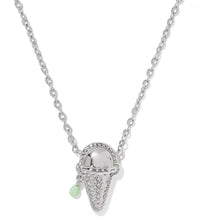 Load image into Gallery viewer, Kendra Scott-Ice Cream Silver Short Pendant Necklace 9608894102