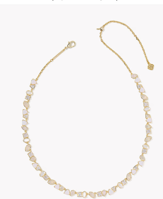 KENDRA SCOTT Isabelle Gold Tennis Necklace 9608890493