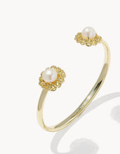 Load image into Gallery viewer, KENDRA SCOTT Gabriella Gold Pearl Cuff Bracelet 9608898377