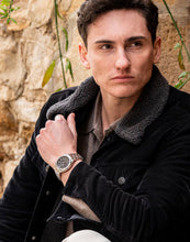Load image into Gallery viewer, CASIO Edifice Automatic Textured Black Dial Stainless Steel Watch 38mm - EFK200CD-1A