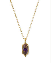 Load image into Gallery viewer, KENDRA SCOTT Dani Stepped Frame Gold Long Pendant Necklace 9608806771