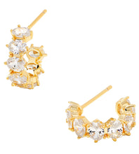Load image into Gallery viewer, Kendra Scott-2-Piece Cailin Cubic Zirconia Pendant Necklace and Huggie Earrings Gift Set w/Lid 9608890949