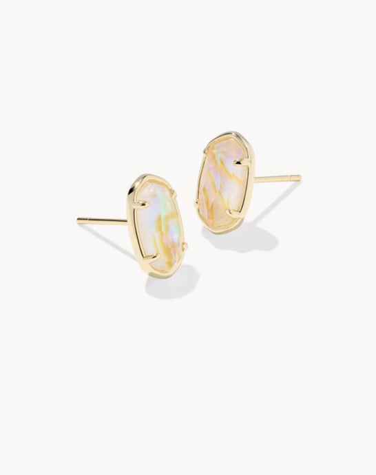 KENDRA SCOTT Grayson Gold Stone Stud Earrings 9608881185