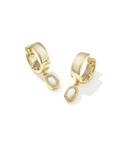 Load image into Gallery viewer, KENDRA SCOTT Mini Ellie Gold Wide Huggie Earrings 9608894158