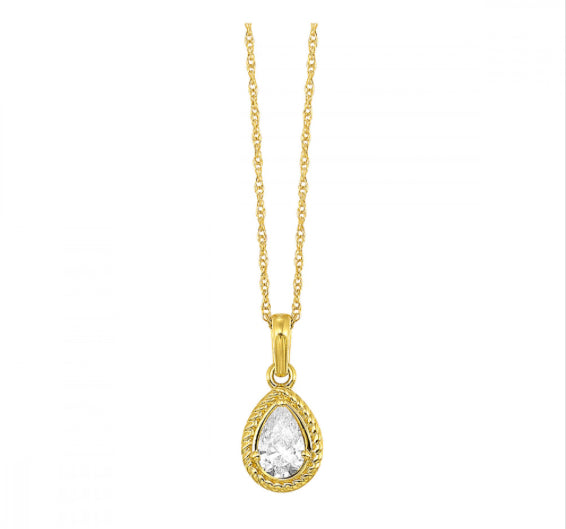 14Kt Yellow Diamond 1/3Ctw Pendant PD11157-4YC