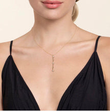 Load image into Gallery viewer, GABRIEL &amp; Co 14K Yellow Gold Bujukan Diamond Bar Necklace NK7697Y45JJ