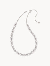 Load image into Gallery viewer, KENDRA SCOTT Rosalie Silver Tennis Necklace in White Crystal 9608873979