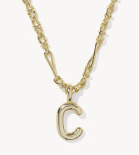 Load image into Gallery viewer, KENDRA SCOTT Bubble Letter C Gold Short Pendant Necklace 9608805589