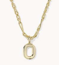 Load image into Gallery viewer, KENDRA SCOTT Bubble Letter O Gold Short Pendant Necklace 9608805613