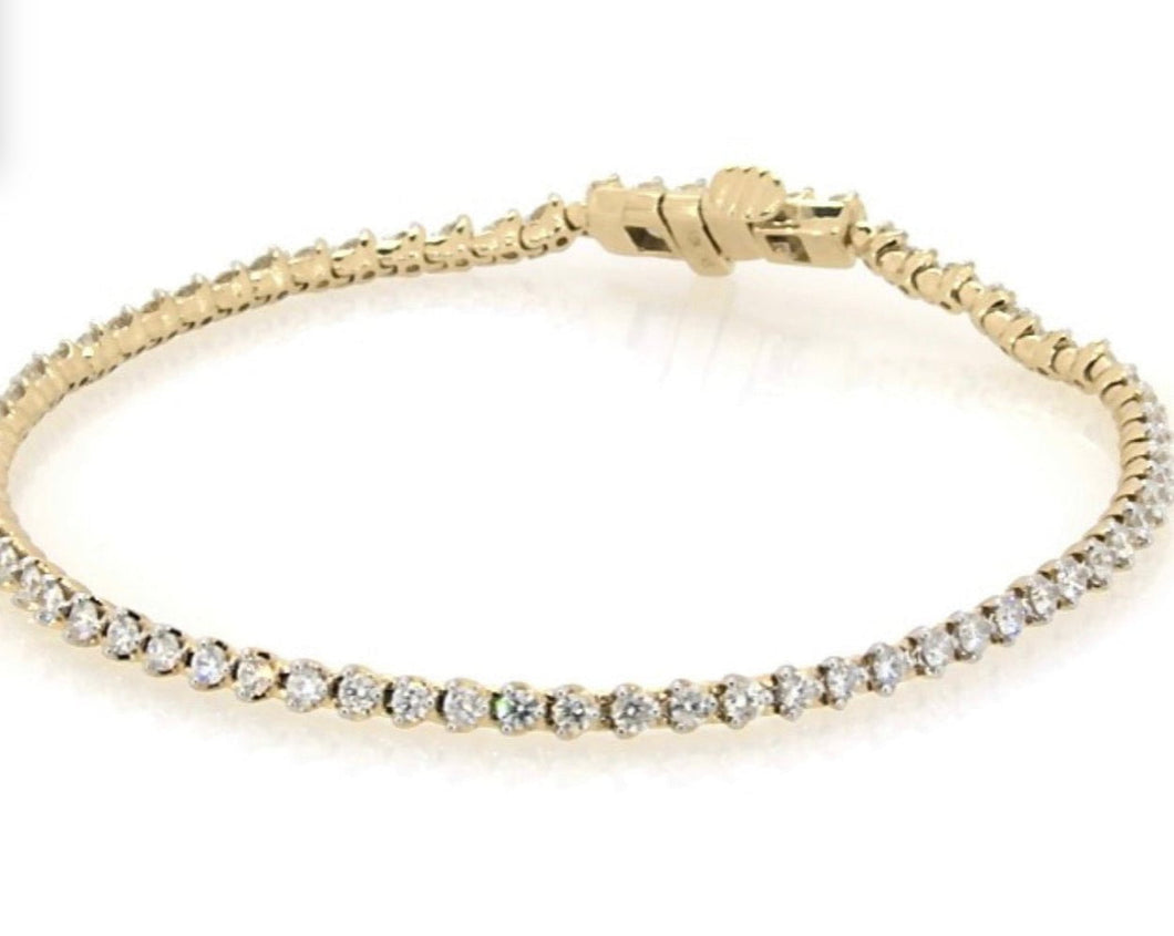 14K Yellow Gold D-1.00 Tennis Bracelet BC10165/1-4YF