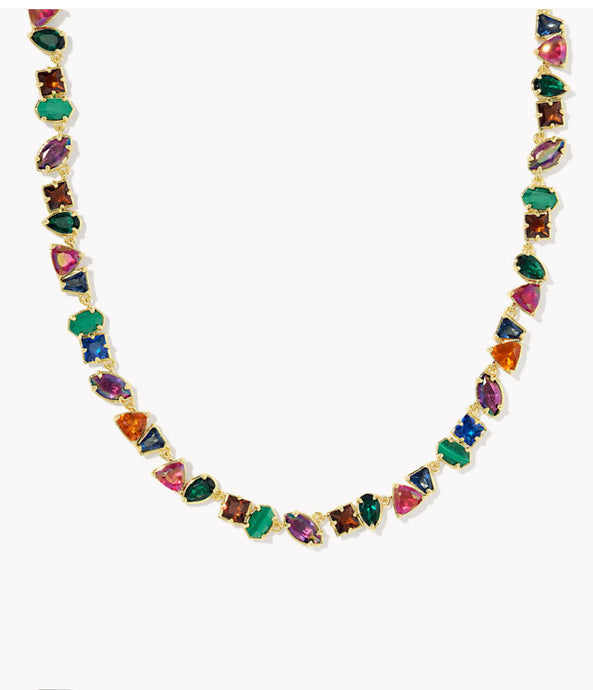 KENDRA SCOTT Isabelle Gold Tennis Necklace 9608890378