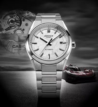 Load image into Gallery viewer, Casio Edifice Automatic Textured Frost Dial Stainless Steel Watch 38mm - EFK110D-7A