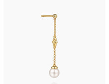 Load image into Gallery viewer, GABRIEL&amp;CO Bujukan Clover - Drop Earrings Stud 14K Yellow Gold Pearl Bujukan EG15500Y4JPL