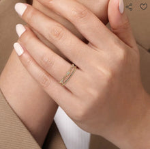 Load image into Gallery viewer, Gabriel &amp; Co-14K Yellow Gold Diamond Bujukan Marquis Shape Easy Stackable Ring LR52493Y45JJ