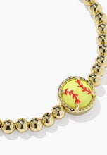 Load image into Gallery viewer, KENDRA SCOTT Softball Gold Stretch Bracelet 9608895052