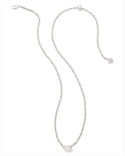 Load image into Gallery viewer, KENDRA SCOTT Cailin Silver Necklace in White Iridescent Crystal 9608871451