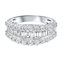 Load image into Gallery viewer, 14Kt White Gold Diamond 2.37cts Anniversary Ring RG10243-4WC
