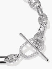 Load image into Gallery viewer, KENDRA SCOTT Elisa Toggle Silver Link Bracelet 9608889607